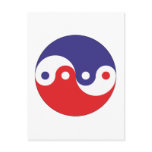Yin Yang doppelt double Korea Corea Postkarten