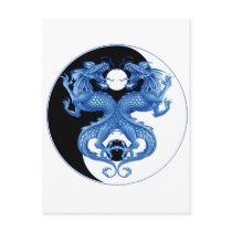 Yin Yang Dragon 2 Postcard