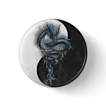 Yin Yang Dragon Badge