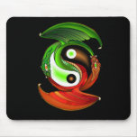 Yin Yang Dragon Blackpad mousepads