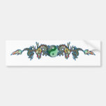 Yin Yang Dragon Bumper Sticker