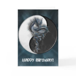 Yin Yang Dragon Customisable Greeting Card