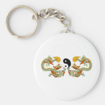 Yin Yang Dragon Key Chains