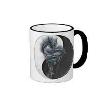 Yin Yang Dragon Ringer Mug