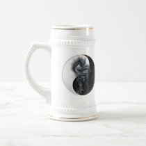 Yin Yang Dragon Stein Coffee Mugs