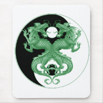 Yin Yang Dragons 4 Mousepad