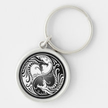 Yin Yang Dragons Key Chains