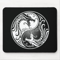 Yin Yang Dragons Mouse Pads