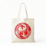 Yin Yang Dragons, red Bag