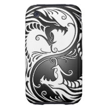 Yin Yang Dragons Tough iPhone 3 Cover