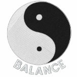 Yin Yang Embroidered Design on Shirts, Jackets