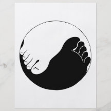 Yin Yang Feet Flyer Design