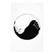 Yin Yang Feet Stationery Design
