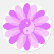 Yin Yang Floral Stickers