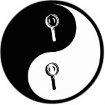 Yin Yang Forensic Science photo sculptures