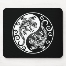 Yin Yang Geckos Mouse Pads