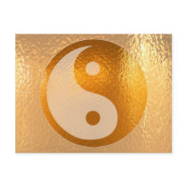 YIN YANG GOLD POSTCARDS