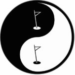 Yin Yang Golf photo sculptures