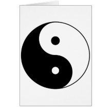 yin yang greeting cards