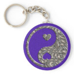 Yin & Yang / Hearts SILVER keychains