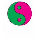 Yin Yang (in green & magenta) T-Shirt