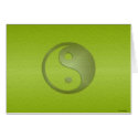 Yin Yang in Green Sandstone Card