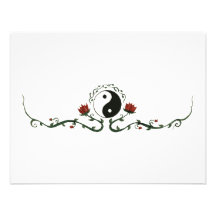 Yin Yang In Nature Personalized Invitations