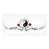 Yin Yang In Nature Customized Photo Card