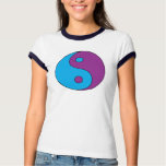 Yin Yang (in purple & cyan) Tee Shirt