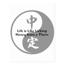 Yin Yang - Like Honey on a Thorn Postcard