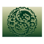 Yin Yang Magical Dragons 2 Postcard