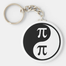 Yin Yang Math Key Chains