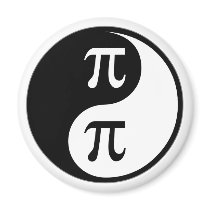 Yin Yang Math Fridge Magnet