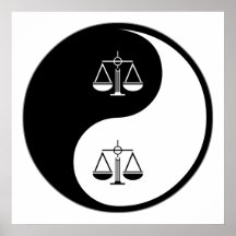 Yin Yang Paralegal Work Print