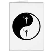 Yin Yang Personal Training Greeting Cards