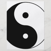 yin yang personalised flyer