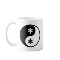 Yin Yang Police Work Coffee Mugs
