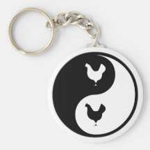 Yin Yang Poultry Key Chain