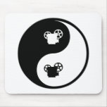 Yin Yang Projection mousepads