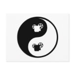Yin Yang Projection postcards