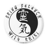 Yin Yang Reiki Kanji magnets