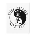 Yin Yang Reiki Kanji postcards