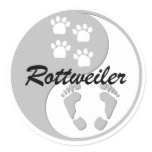 yin yang rottweiler sticker