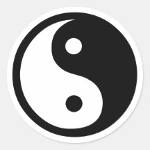 Yin Yang Round Sticker