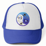 Yin Yang Siamese Cats Hat