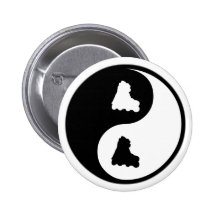 Yin Yang Skating Pinback Buttons