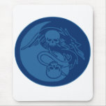 Yin Yang Skulls 2 mousepads