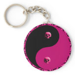 Yin Yang Skulls Keychain