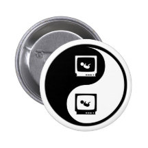 Yin Yang Sonograms Buttons