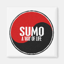 Yin Yang Sumo 1 Refrigerator Magnets